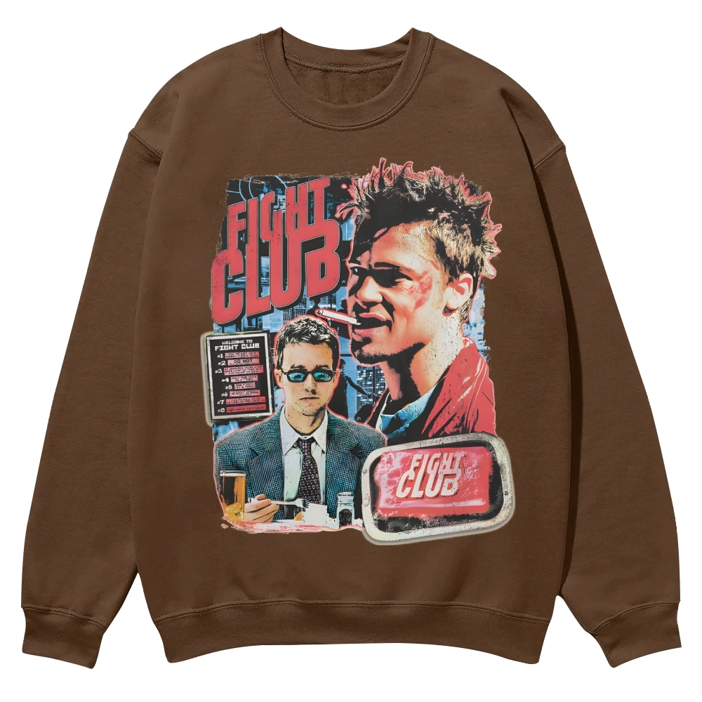 Vintage Fight Club (1999) Movie Casual Crewneck Sweatshirt