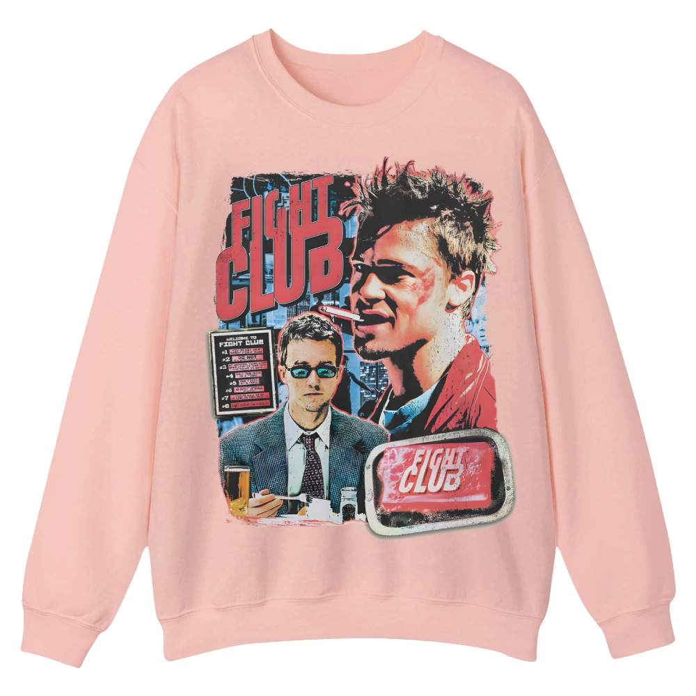 Vintage Fight Club (1999) Movie Casual Crewneck Sweatshirt