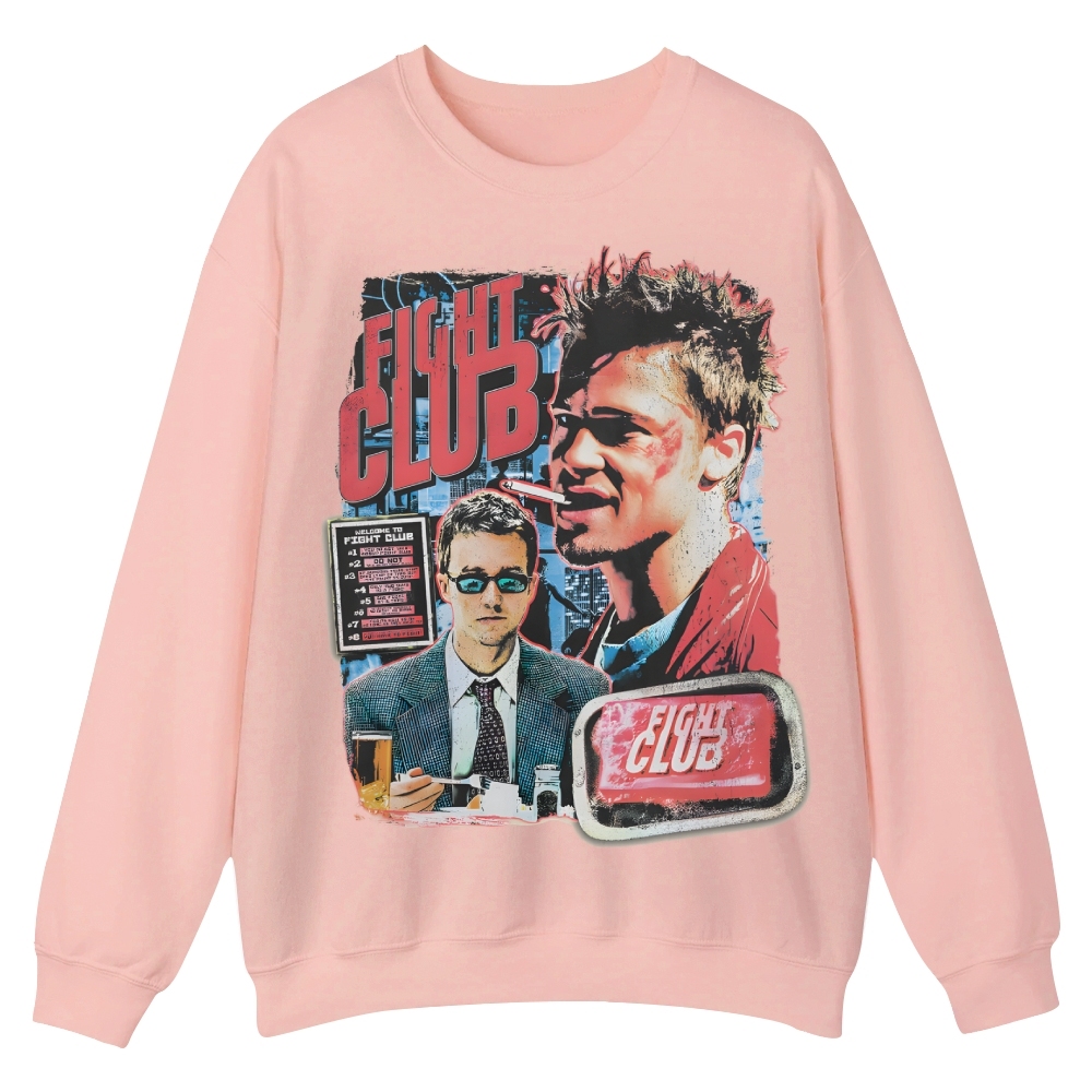 Vintage Fight Club (1999) Movie Casual Crewneck Sweatshirt