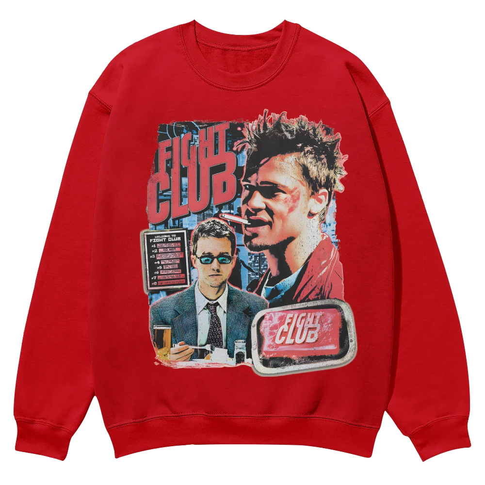 Vintage Fight Club (1999) Movie Casual Crewneck Sweatshirt