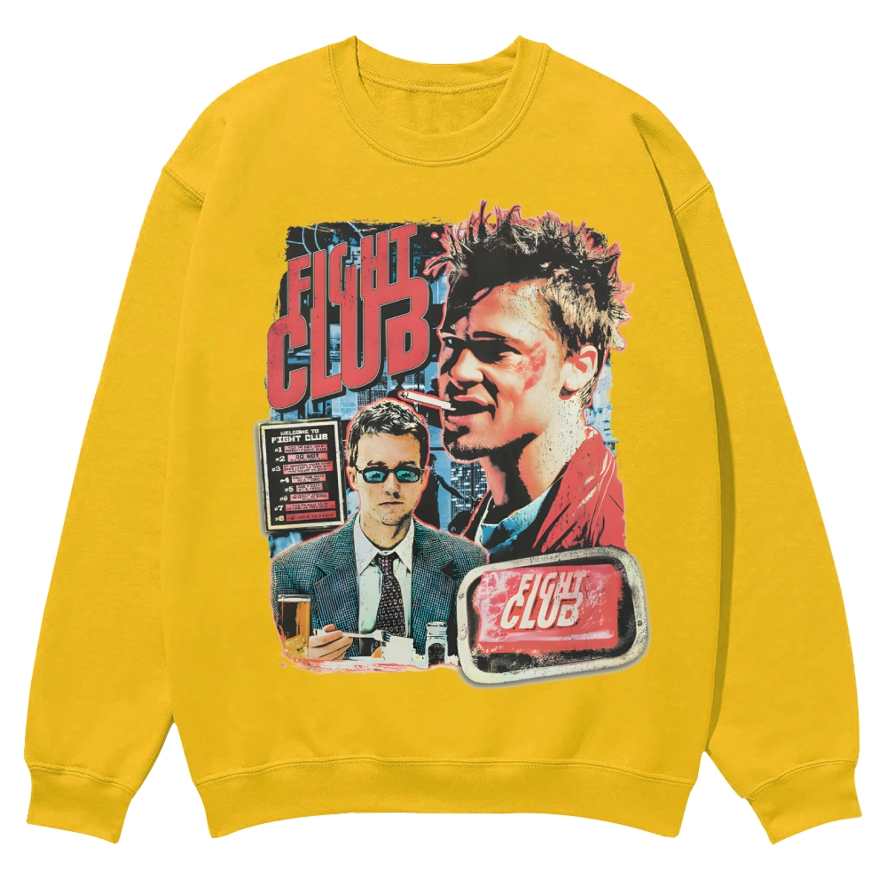 Vintage Fight Club (1999) Movie Casual Crewneck Sweatshirt
