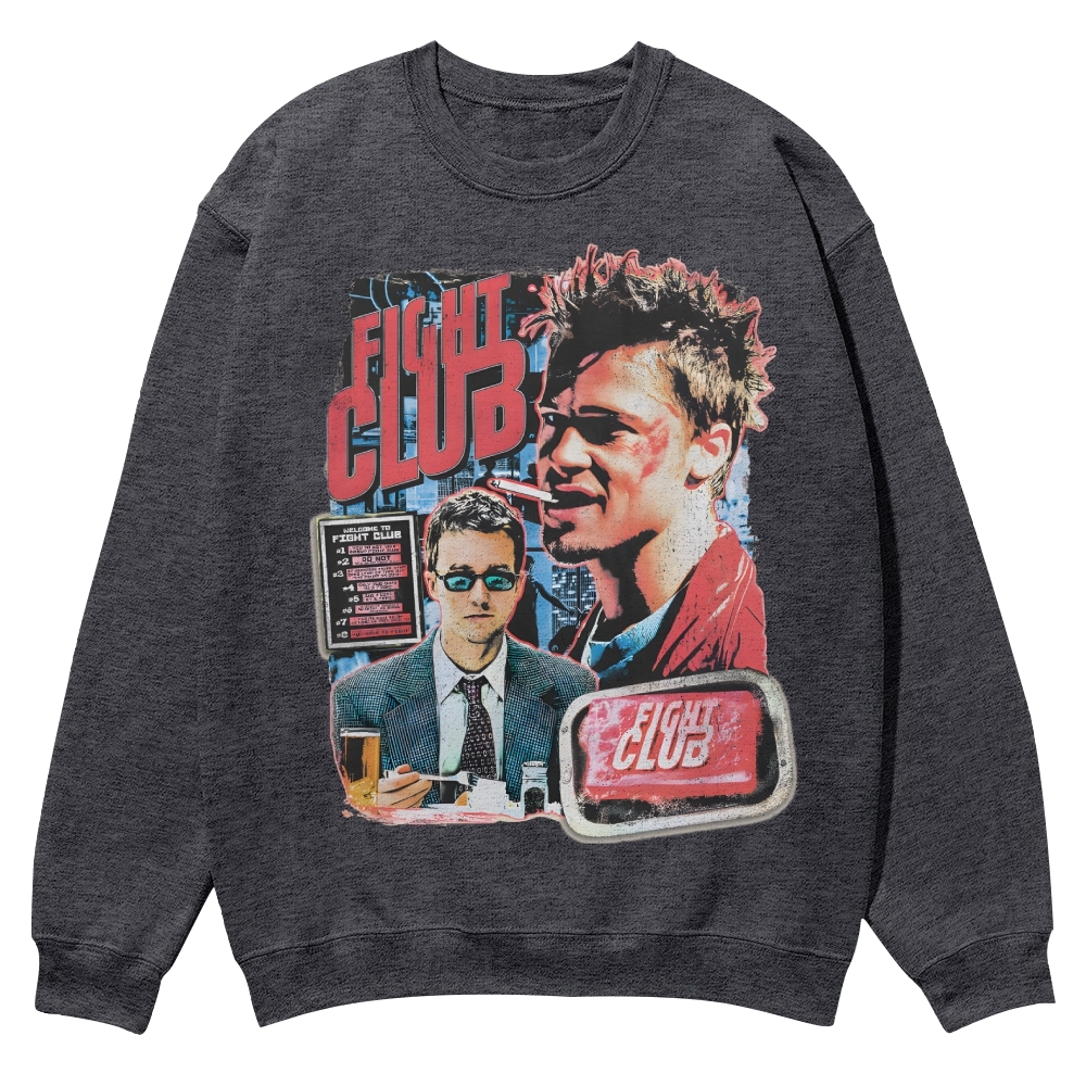 Vintage Fight Club (1999) Movie Casual Crewneck Sweatshirt