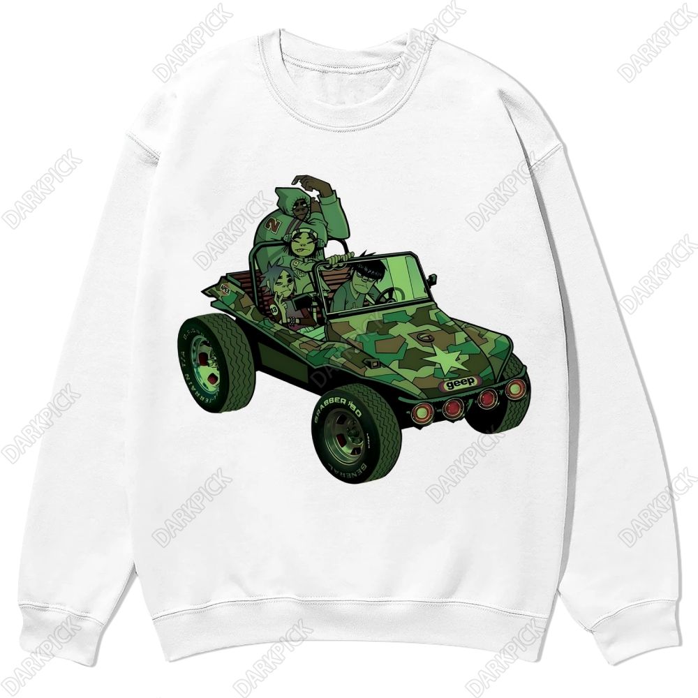 Gorillaz Band Casual Crewneck Sweatshirt