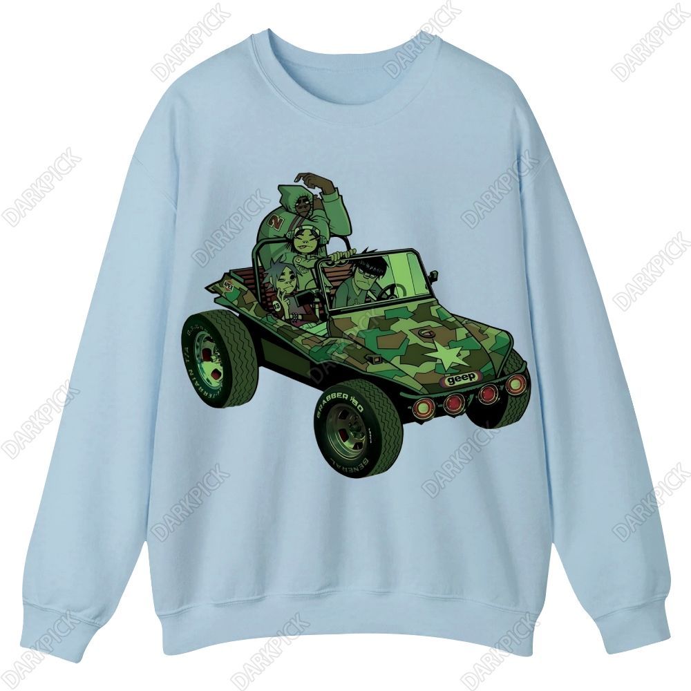 Gorillaz Band Casual Crewneck Sweatshirt