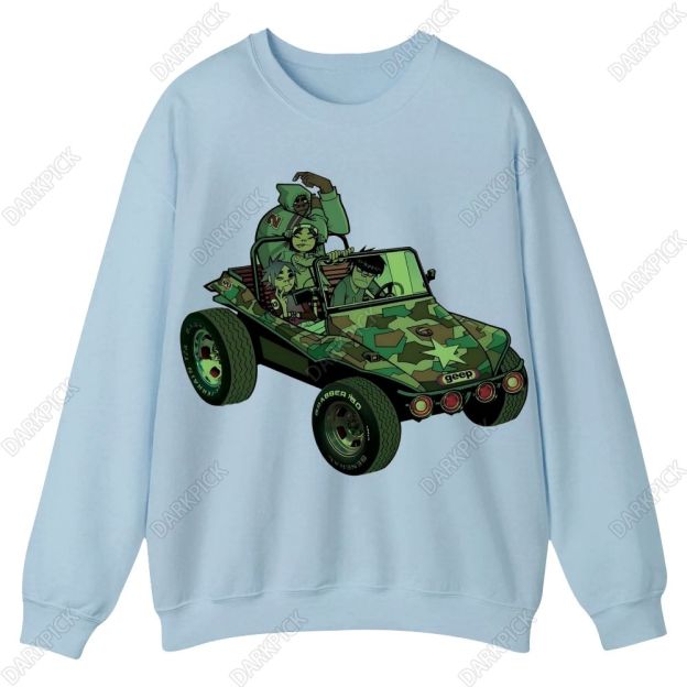 Gorillaz Band Casual Crewneck Sweatshirt