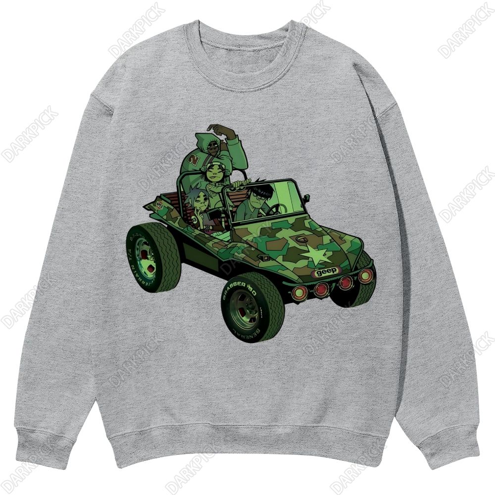 Gorillaz Band Casual Crewneck Sweatshirt