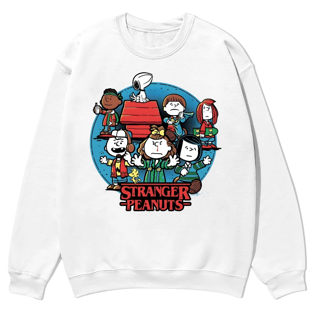 Stranger Things the Peanuts comic Casual Crewneck Sweatshirt