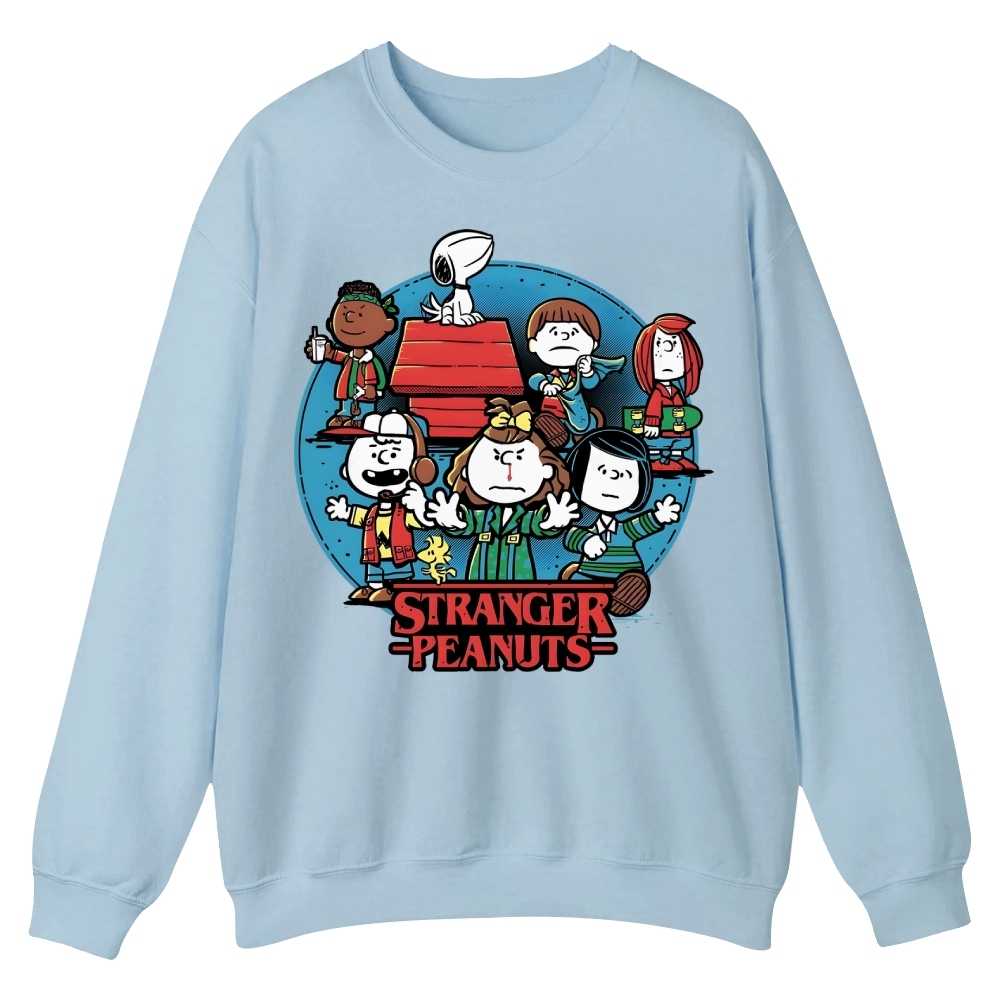 Stranger Things the Peanuts comic Casual Crewneck Sweatshirt