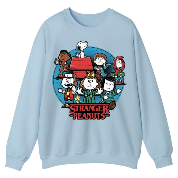 Stranger Things the Peanuts comic Casual Crewneck Sweatshirt