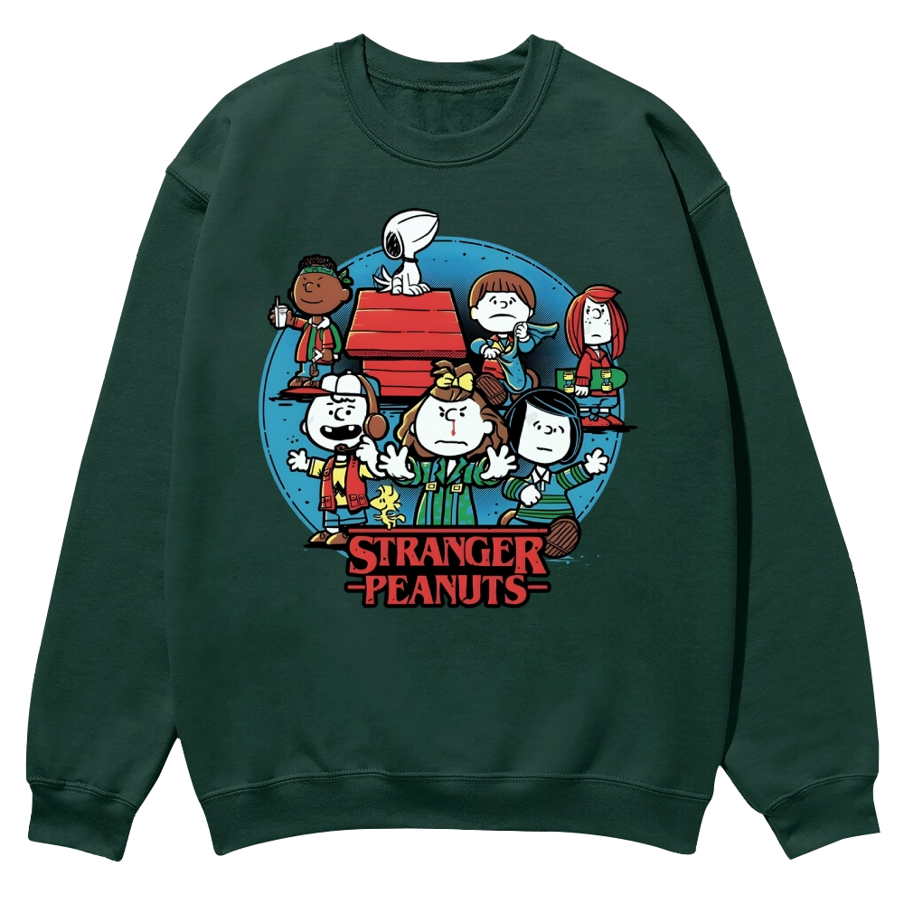 Stranger Things the Peanuts comic Casual Crewneck Sweatshirt