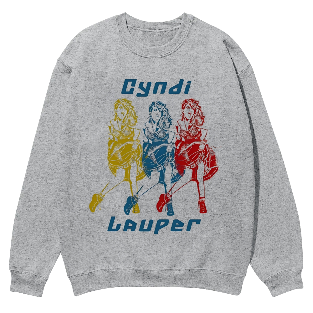 Vintage  Cyndi Lauper Casual Crewneck Sweatshirt