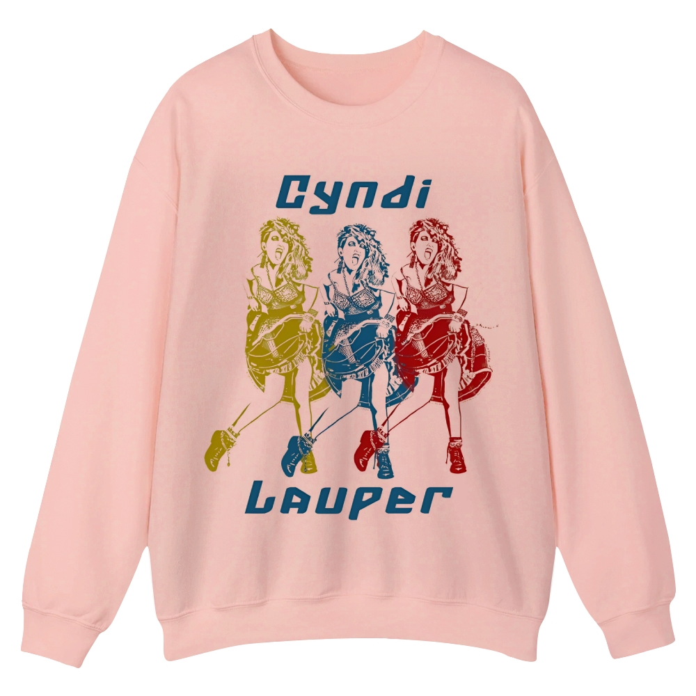 Vintage  Cyndi Lauper Casual Crewneck Sweatshirt