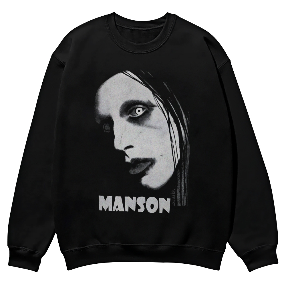 Vintage Marilyn Manson Casual Crewneck Sweatshirt