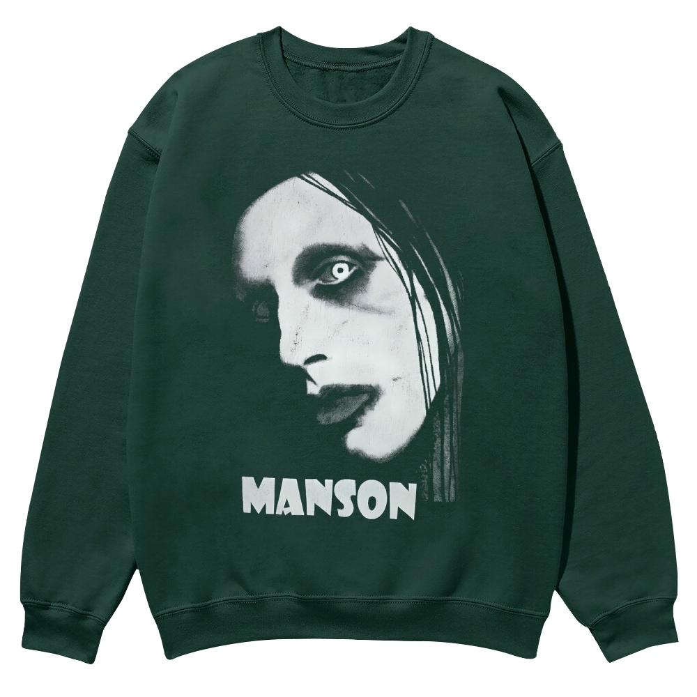 Vintage Marilyn Manson Casual Crewneck Sweatshirt