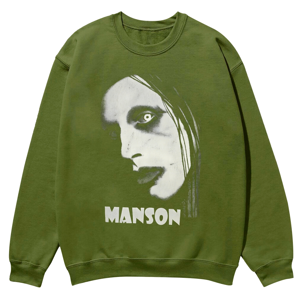 Vintage Marilyn Manson Casual Crewneck Sweatshirt