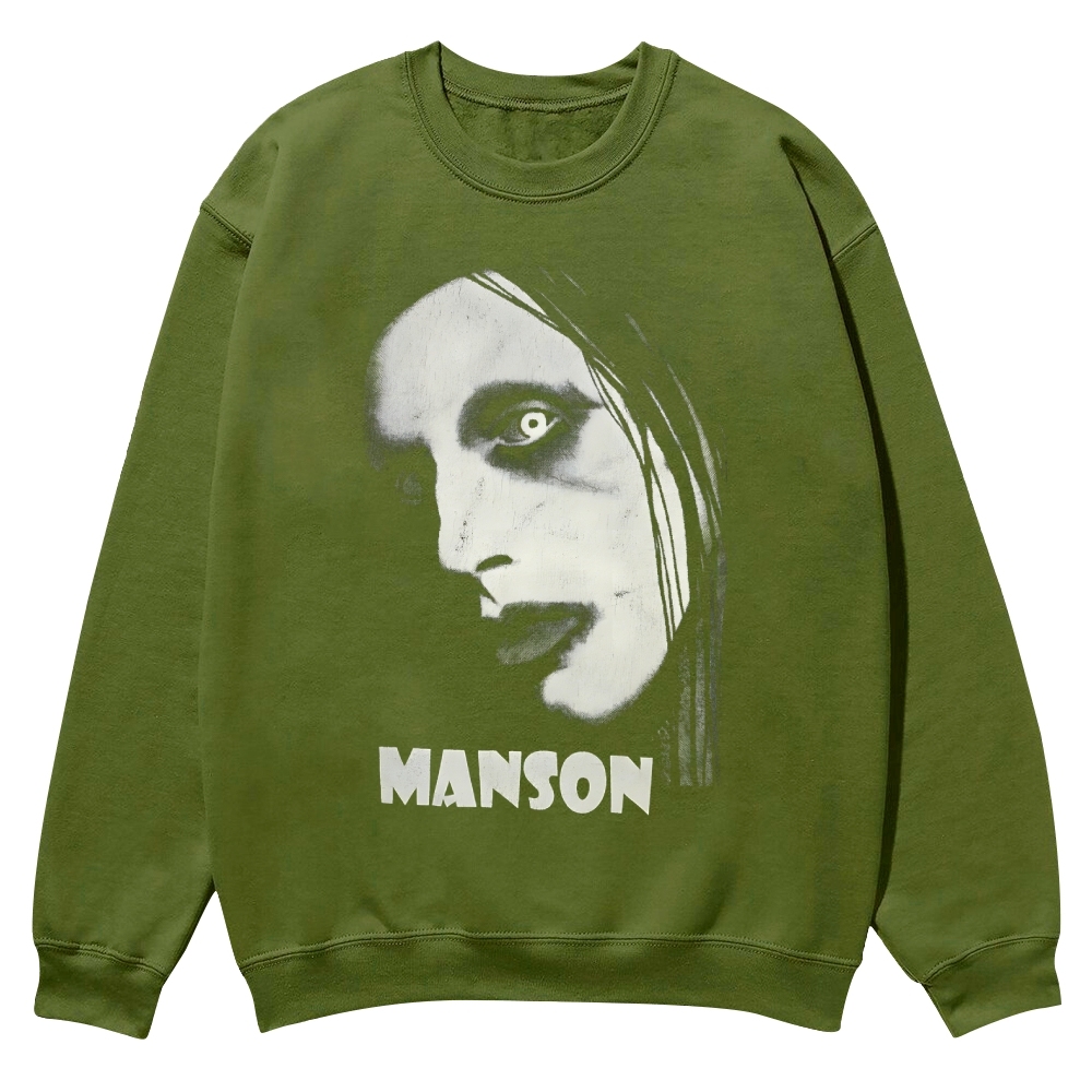 Vintage Marilyn Manson Casual Crewneck Sweatshirt