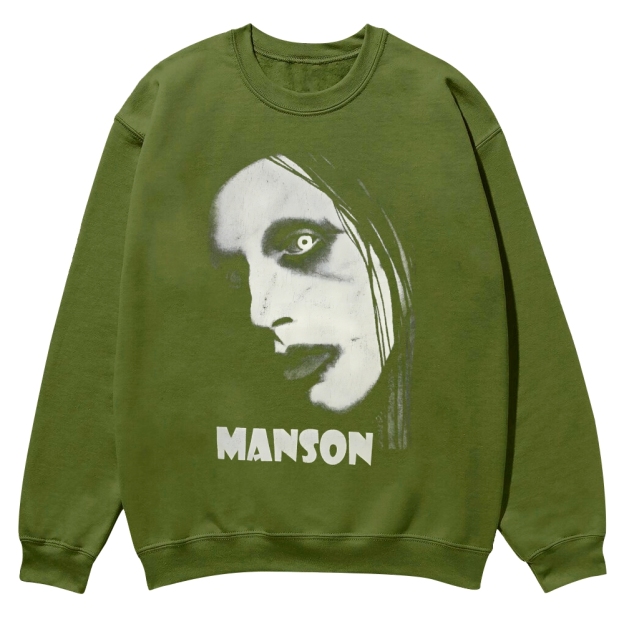 Vintage Marilyn Manson Casual Crewneck Sweatshirt