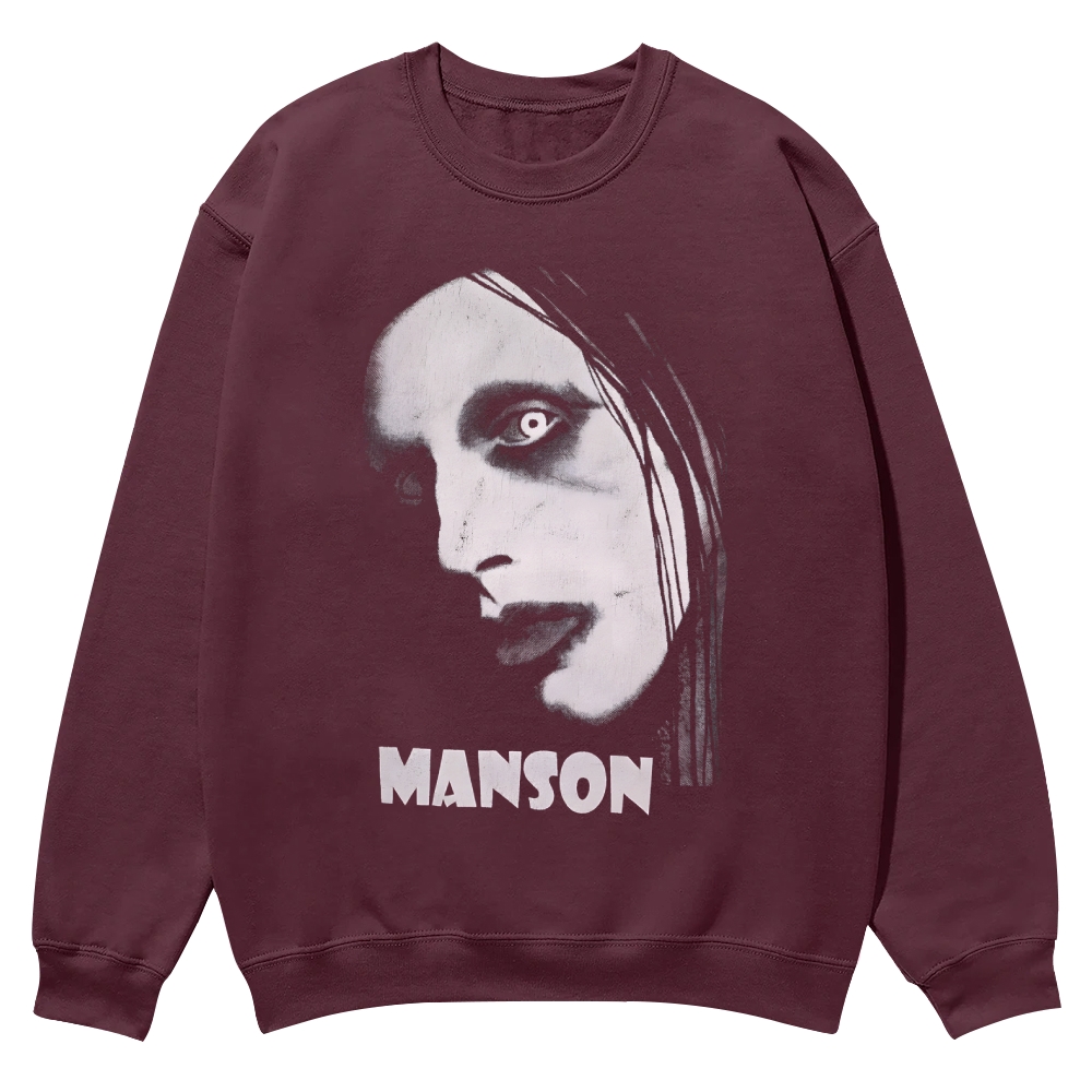 Vintage Marilyn Manson Casual Crewneck Sweatshirt