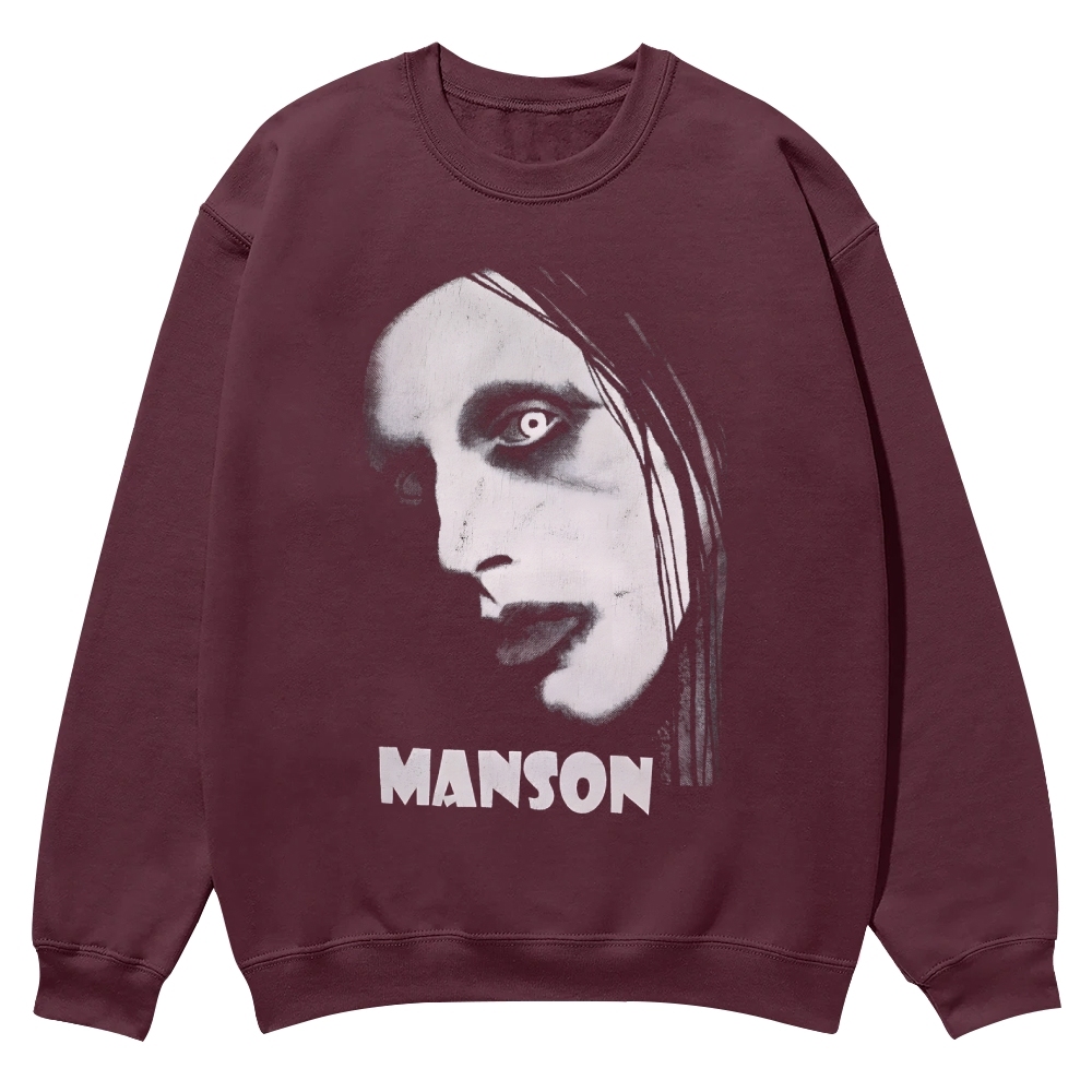 Vintage Marilyn Manson Casual Crewneck Sweatshirt