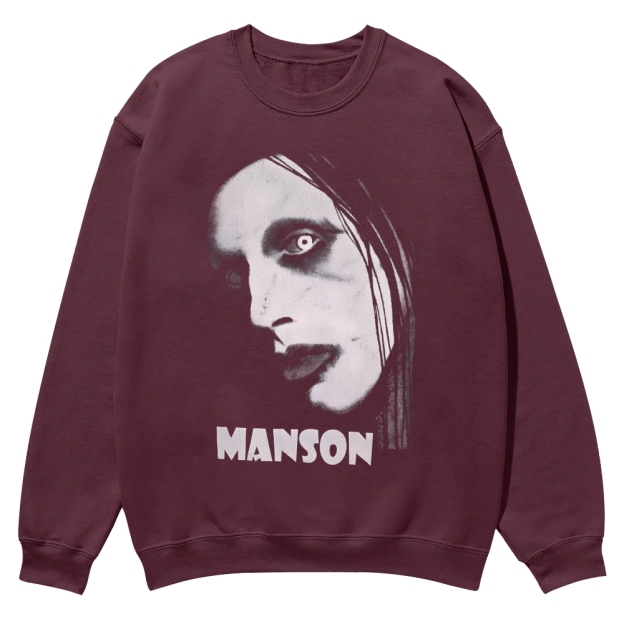 Vintage Marilyn Manson Casual Crewneck Sweatshirt