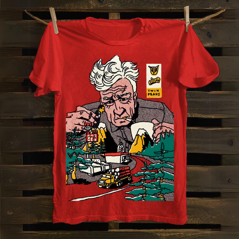 David Lynch art cotton T-shirt