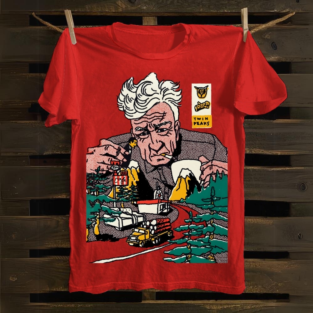 David Lynch art cotton T-shirt
