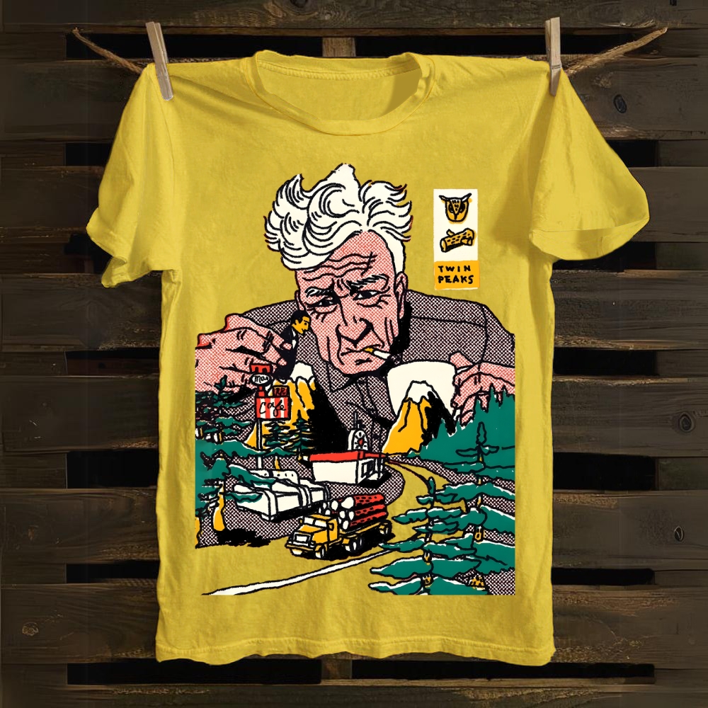 David Lynch art cotton T-shirt