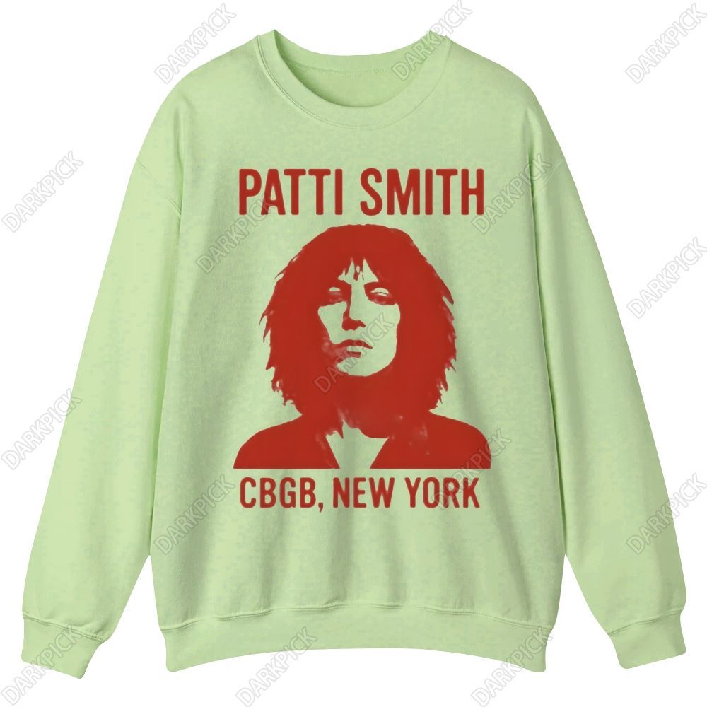 Patti Smith Singer Casual Crewneck Sweatshirt