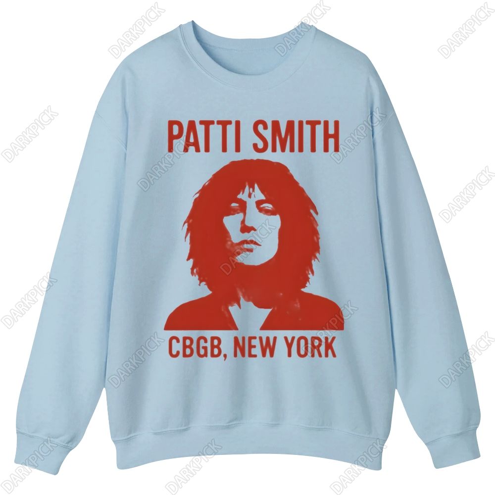 Patti Smith Singer Casual Crewneck Sweatshirt