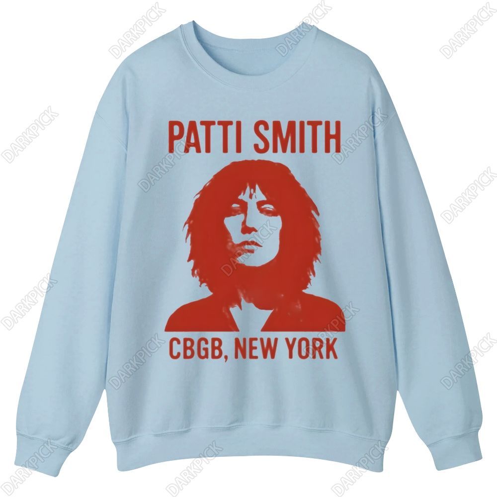 Patti Smith Singer Casual Crewneck Sweatshirt