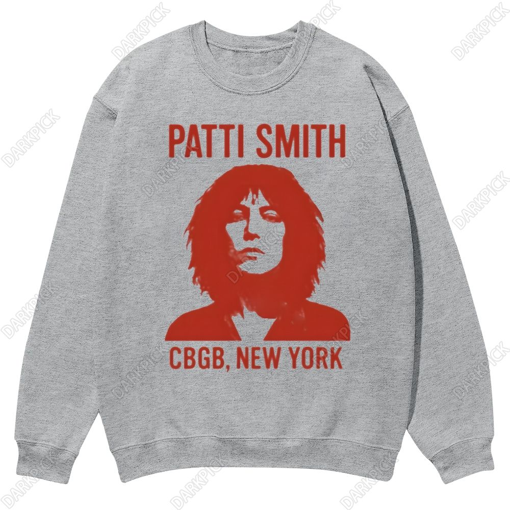 Patti Smith Singer Casual Crewneck Sweatshirt