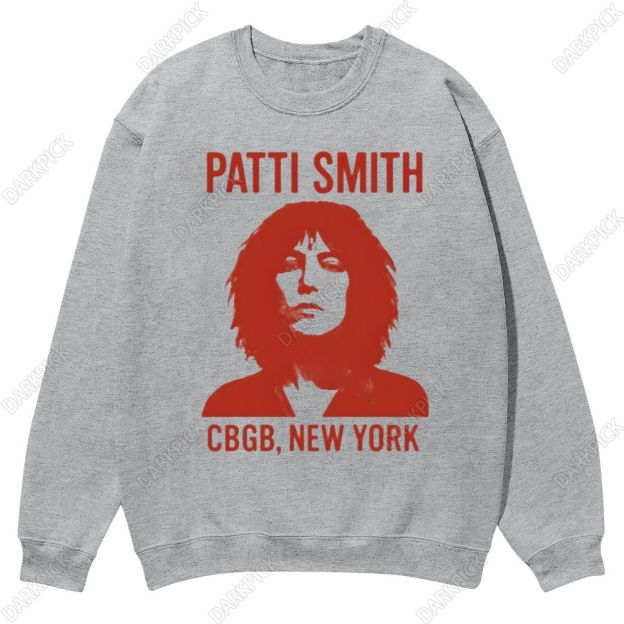 Patti Smith Singer Casual Crewneck Sweatshirt