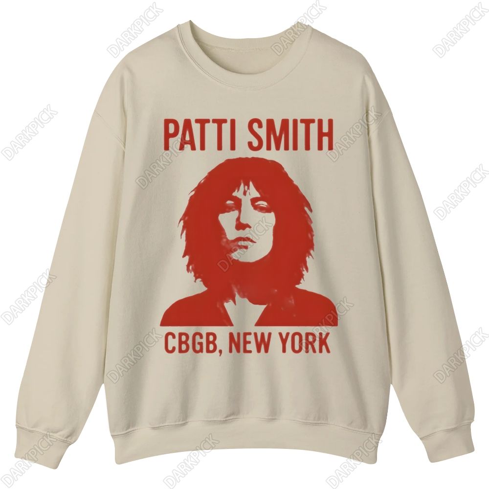 Patti Smith Singer Casual Crewneck Sweatshirt