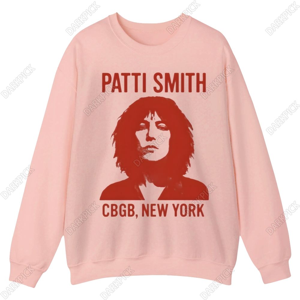 Patti Smith Singer Casual Crewneck Sweatshirt