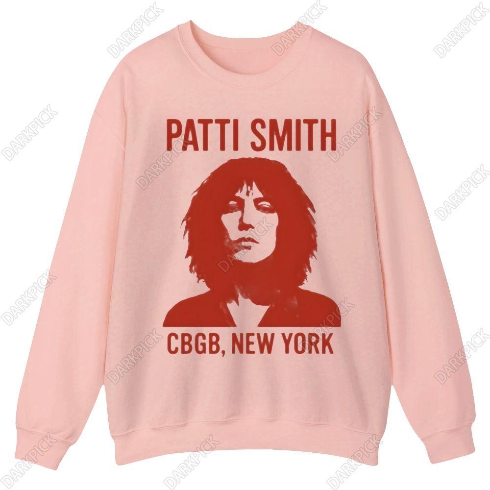 Patti Smith Singer Casual Crewneck Sweatshirt