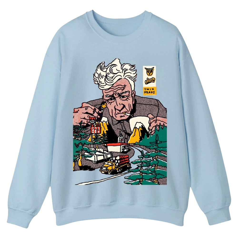 David Lynch art Casual Crewneck Sweatshirt