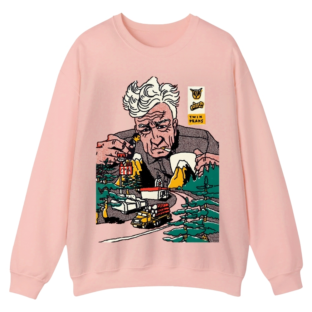 David Lynch art Casual Crewneck Sweatshirt