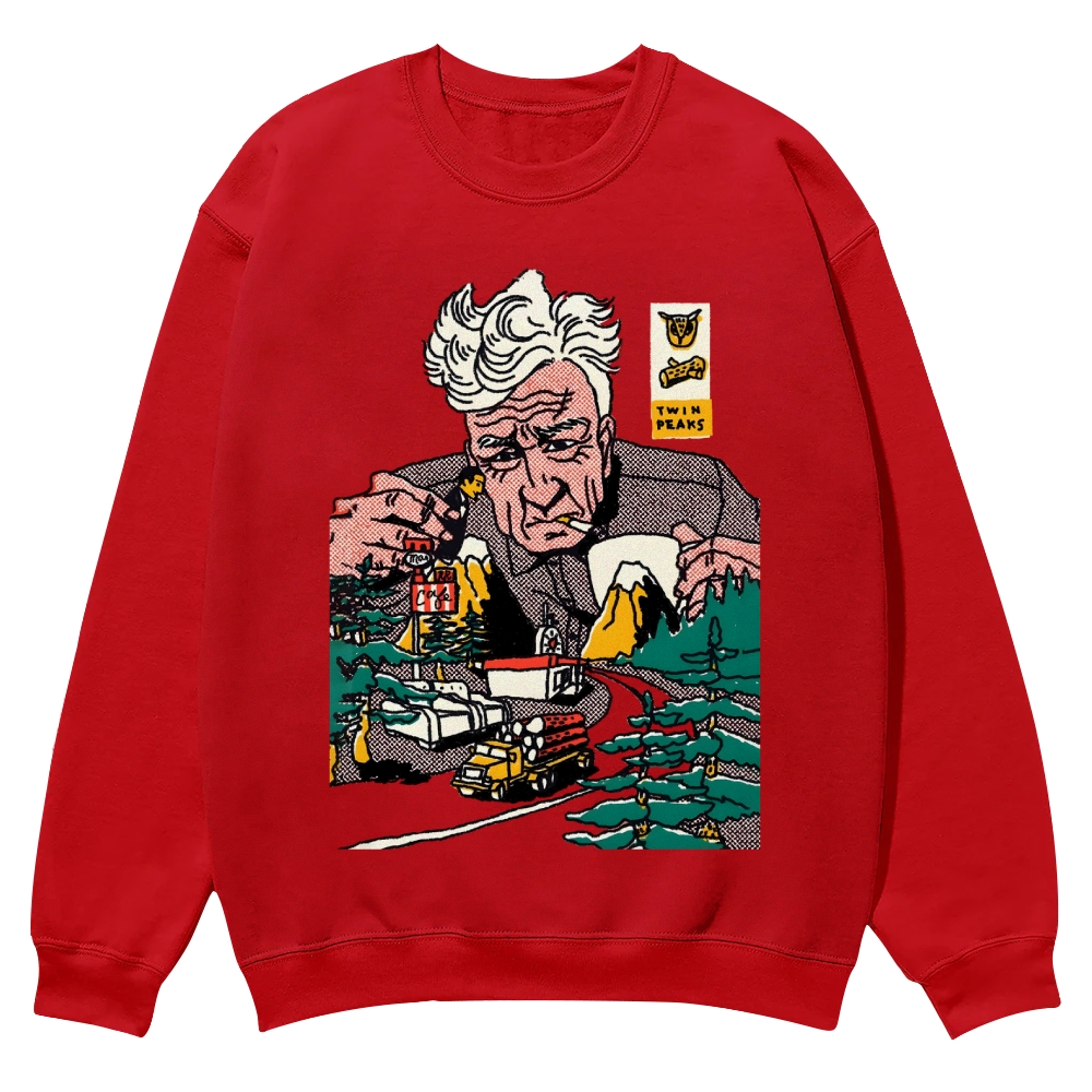 David Lynch art Casual Crewneck Sweatshirt