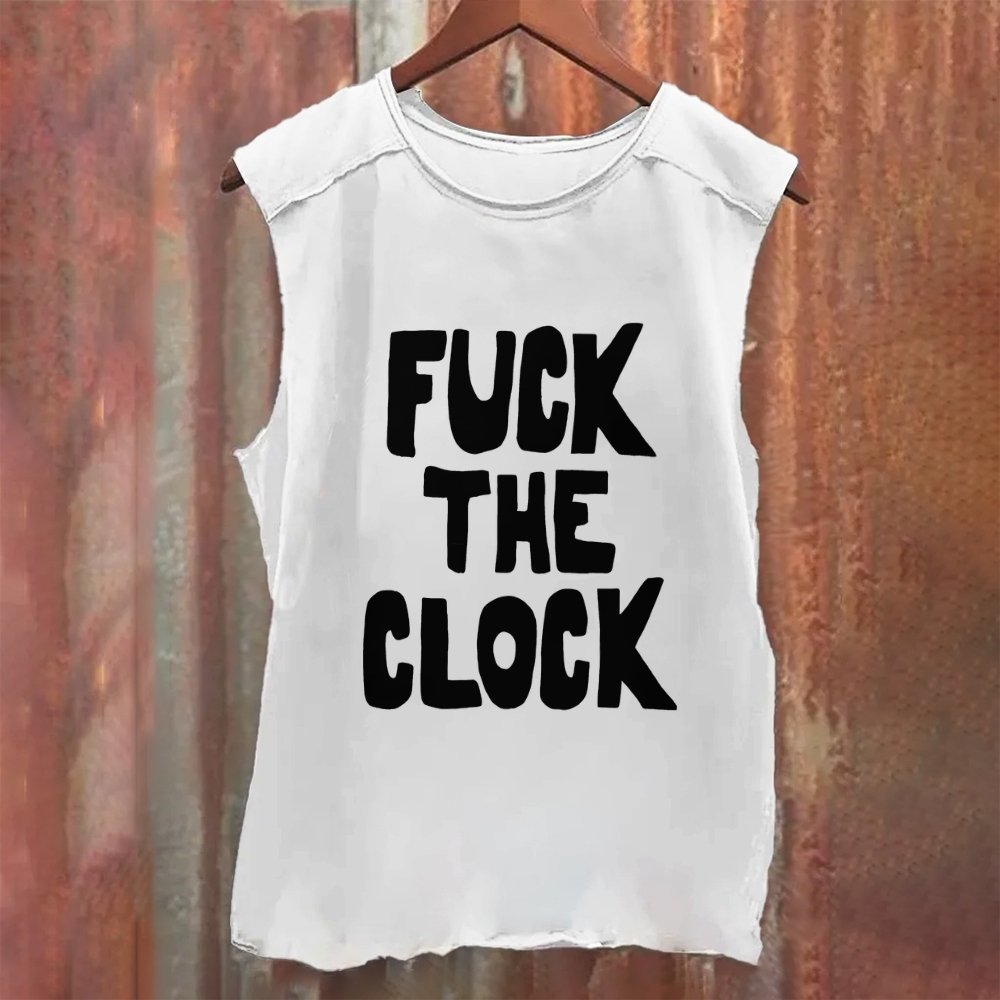 Fuck the Clock Patti Smith Unisex Casual Printed Tank Top