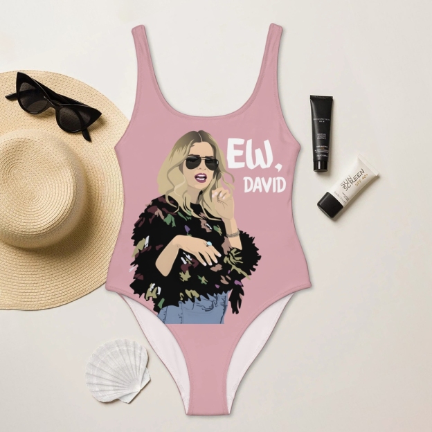 "Ew, David" Schitt's Creek TV One Piece Swimsuit