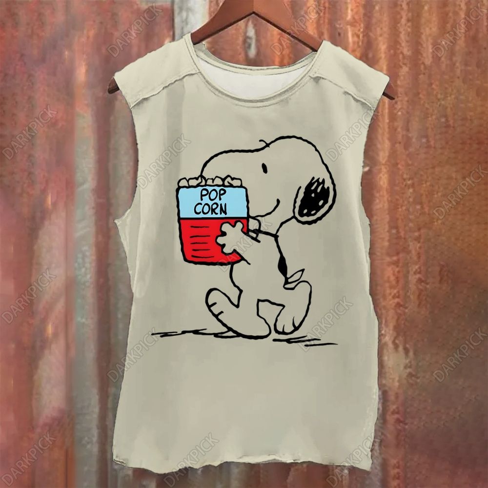Snoopy At The Movies Tank Top