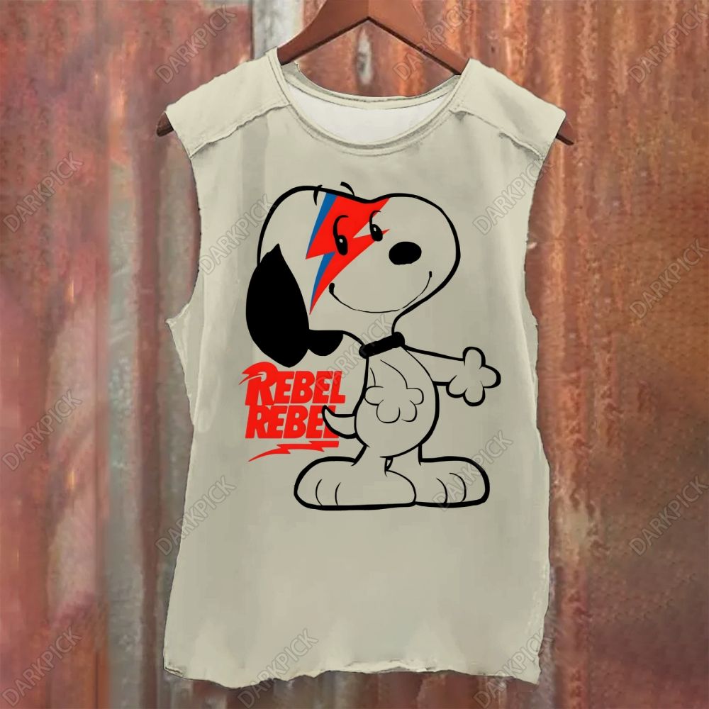 David Bowie Snoopy Tank Top
