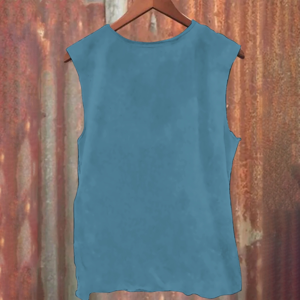 A nun riding a bicycle Unisex Casual Printed Tank Top