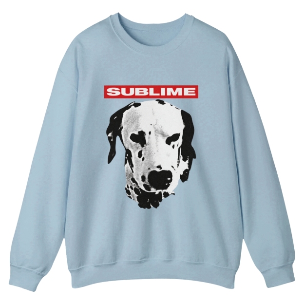 Sublime Dog Logo Casual Crewneck Sweatshirt 