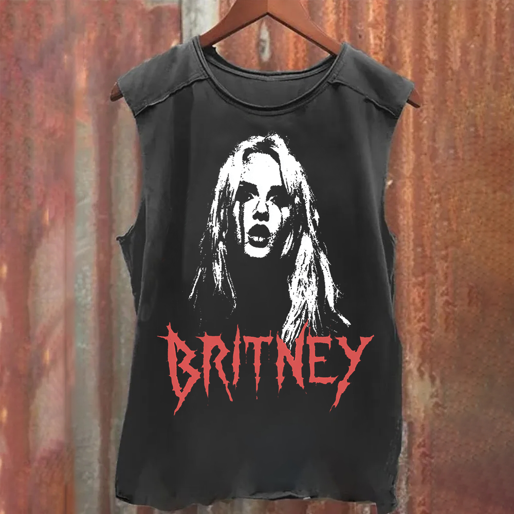 Britney Singer Vintage Washed Tank Top