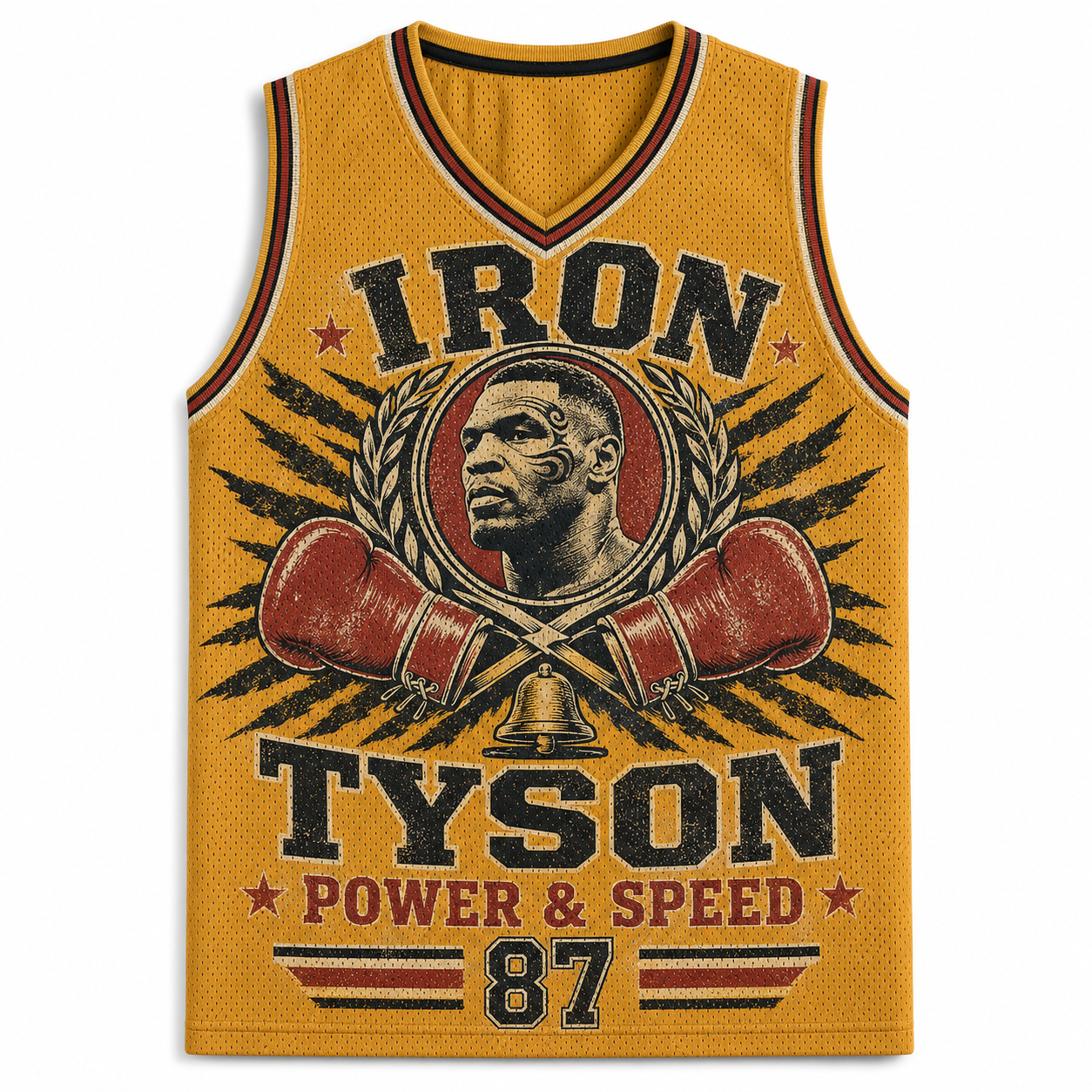 Iron Mike Tyson 87 Boxing Graphic Jersey Tank