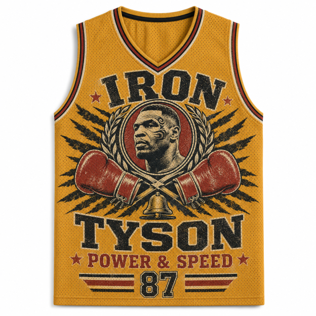 Iron Mike Tyson 87 Boxing Graphic Jersey Tank