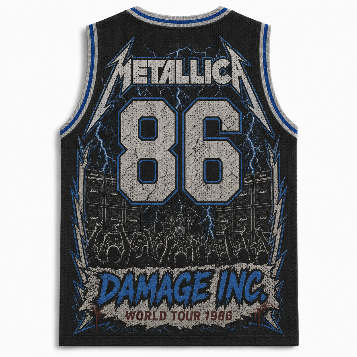 Metallica Damage Inc. 1986 Heavy Metal Retro Jersey Tank