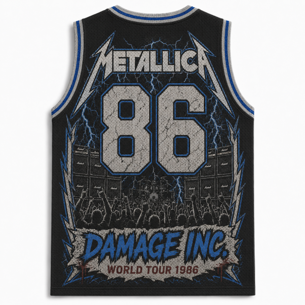 Metallica Damage Inc. 1986 Heavy Metal Retro Jersey Tank