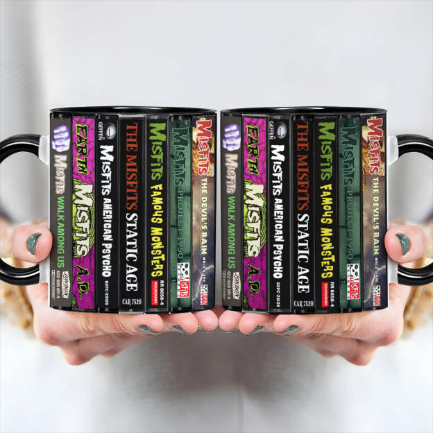 Misfits Albums Cassette Collection Retro Accent Mug